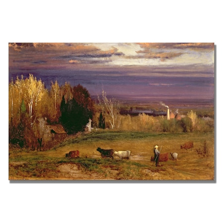George Inness 'Sunshine After Storm Or Sunset' Canvas Art,22x32